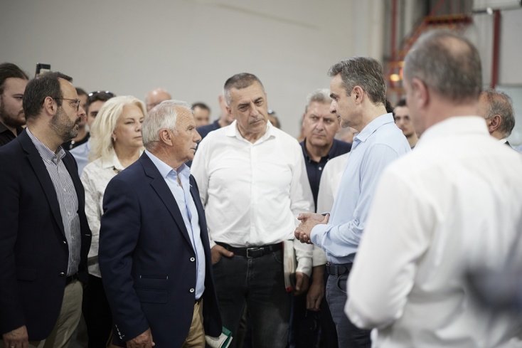 Ο Κυριάκος Μητσοτάκης βρέθηκε σήμερα σε Νέα Αγχίαλο και Βελεστίνο