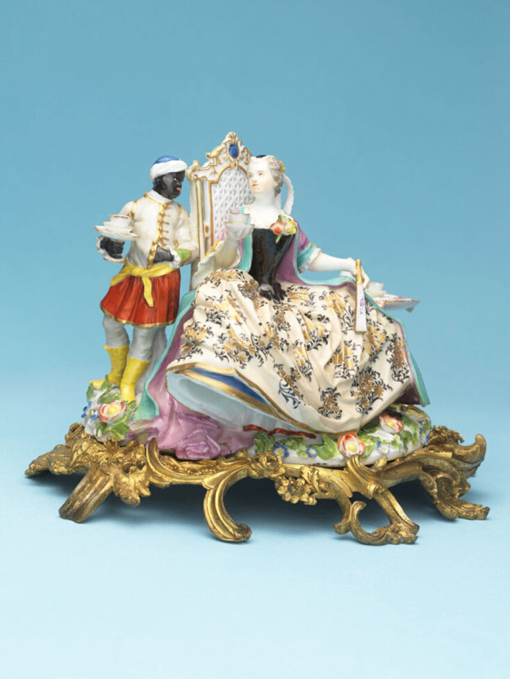 Άσπρη κυρία με μαύρο καβαλιέρο, περίπου το 1740, πορσελάνη