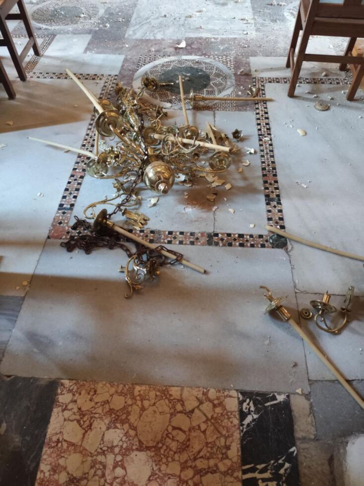 Το παλαιό καθολικό στη Μονή Ξενοφώντος