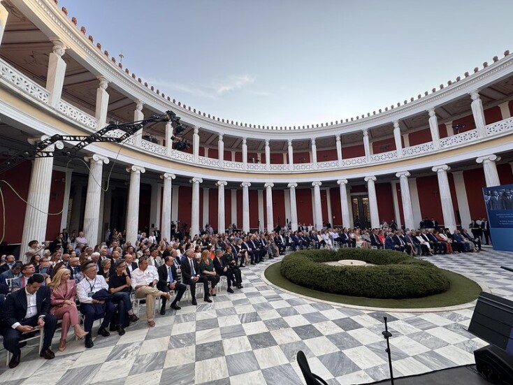 Συνέδριο Κύκλου Ιδεών: Πενήντα χρόνια από το Σύνταγμα του 1975 - Η ομιλία του Ευάγγελου Βενιζέλου στην τελετή λήξης στο Ζάππειο Μέγαρο. 