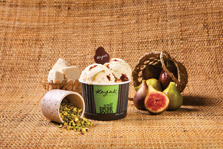 Kayak Ice Cream - Κρέμα με φιστίκι, ανθότυρο & σύκο