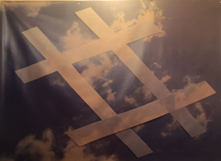 Έργο του Γιάννη Μπουτέα στο Αρχαιολογικό Μουσείο Πόρου.