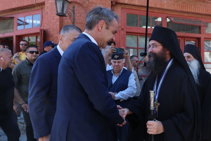 Κυριάκος Μητσοτάκης στο Άγιο Όρος
