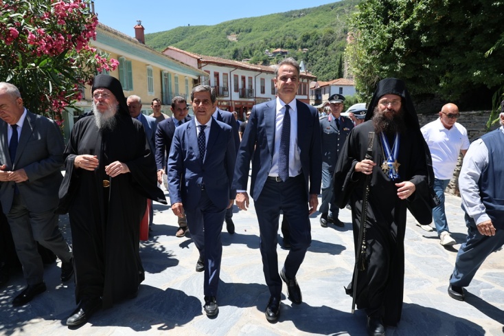 Μητσοτάκης στο Άγιο Όρος