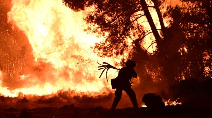 Φωτιά στον Ωρωπό