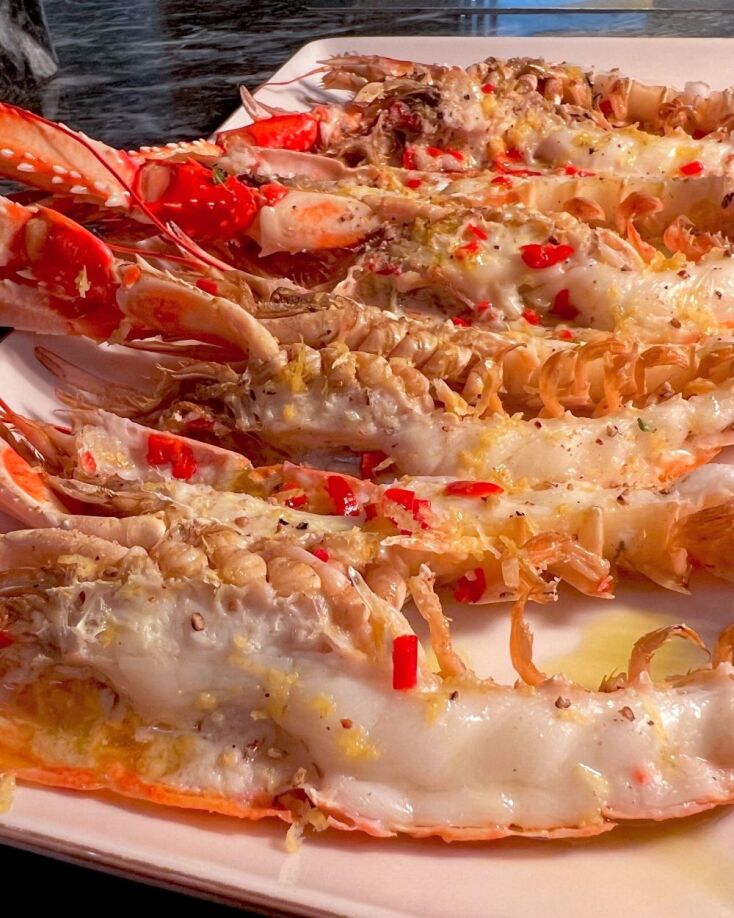 Γιουβέτσι με καραβίδες 