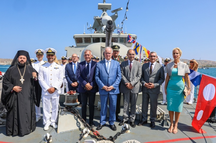 Ο ΠτΔ, Κωνσταντίνος Τασούλας στην Πυραυλάκατο «Κρυσταλλίδης» στην Πάρο