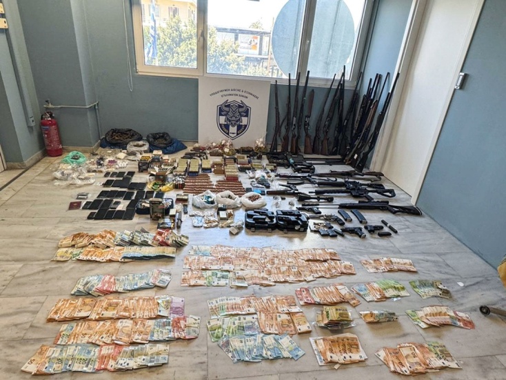 Τα κατασχεθέντα από την εξάρθρωση της συμμορίας στην Κρήτη