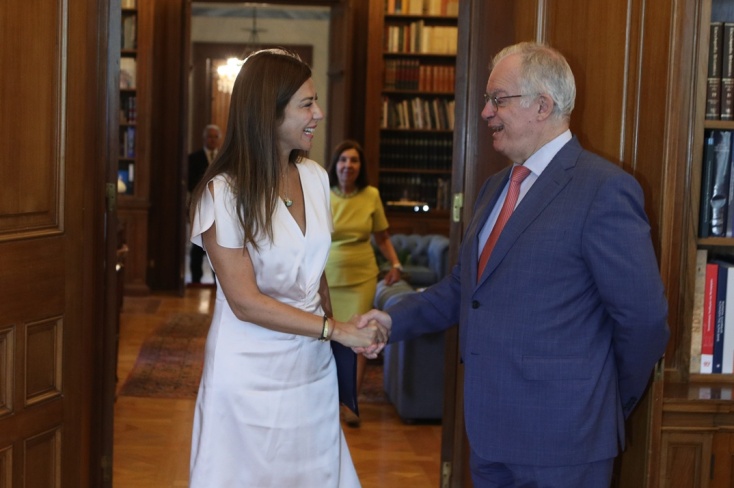 Σοφία Ζαχαράκη και Κωνσταντίνος Τασούλας