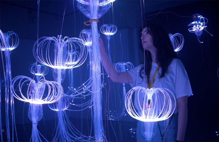 Athens Digital Arts Festival 2025 | "Medusa Valley", διαδραστικά φωτεινά γλυπτά