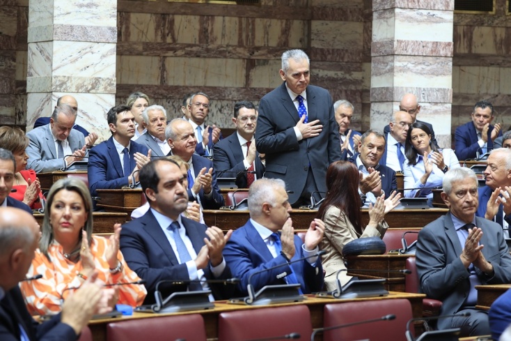 Ο Μάξιμος Χαρακόπουλος στην ΚΟ της ΝΔ