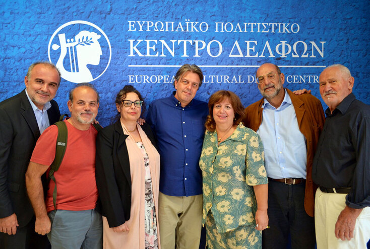 Το Δ.Σ της ΠΕΛ. Β. Φλώρος, Η. Παπακωνσταντίνου, Κ. Βέρδη, Α. Σάλτας, Α. Ψακή-Κωβαίου, Δ. Δέπος, Μ. Μελισσουργάκης