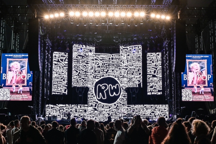 Η σκηνή που τραγούδησε ο Ρόμπι Γουίλιαμς στο Καλλιμάρμαρο