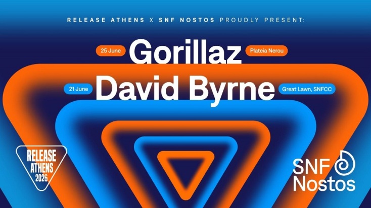 Gorillaz και David Byrne έρχονται στην Αθήνα, στο Release Athens x SNF Nostos 2026
