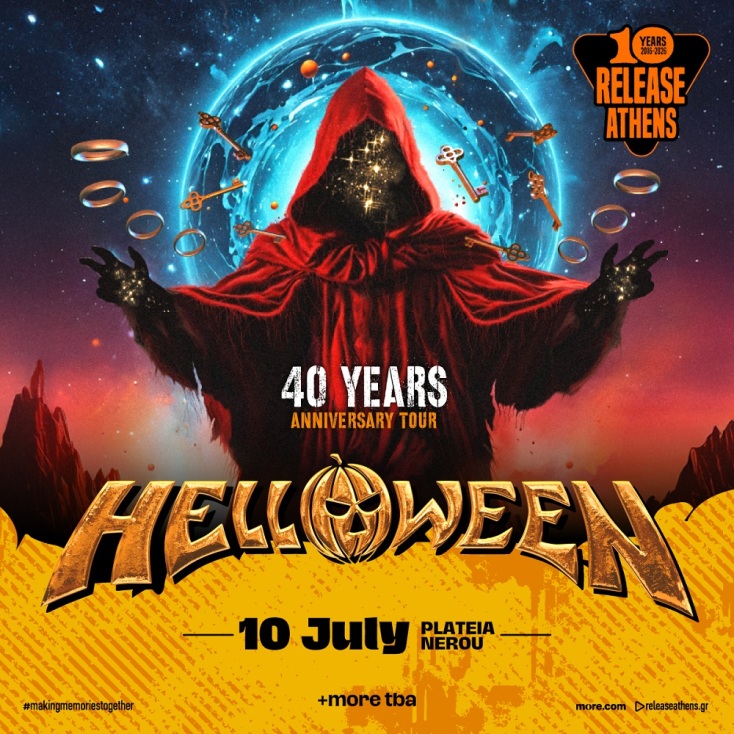 Release Athens 2026: Helloween, Sabaton, Savatage και Epica έρχονται στην Ελλάδα - Οι metal μέρες που ανακοινώθηκαν