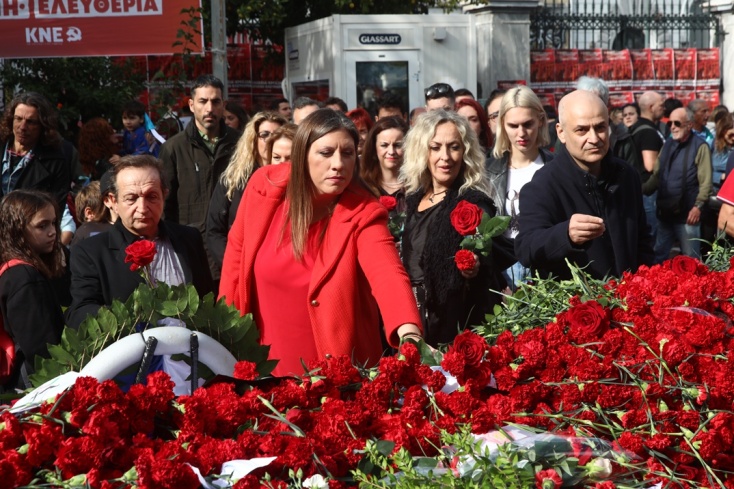 Η πρόεδρος της Πλεύσης Ελευθερίας, Ζωής Κωνσταντοπούλου