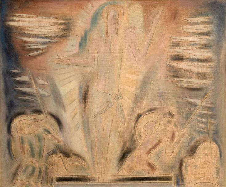 Lot14, Κωσταντίνος Παρθένης, Η Ανάσταση, λάδι σε μουσαμά, 125  x 150 cm, Εκτίμηση €260.000-360.000