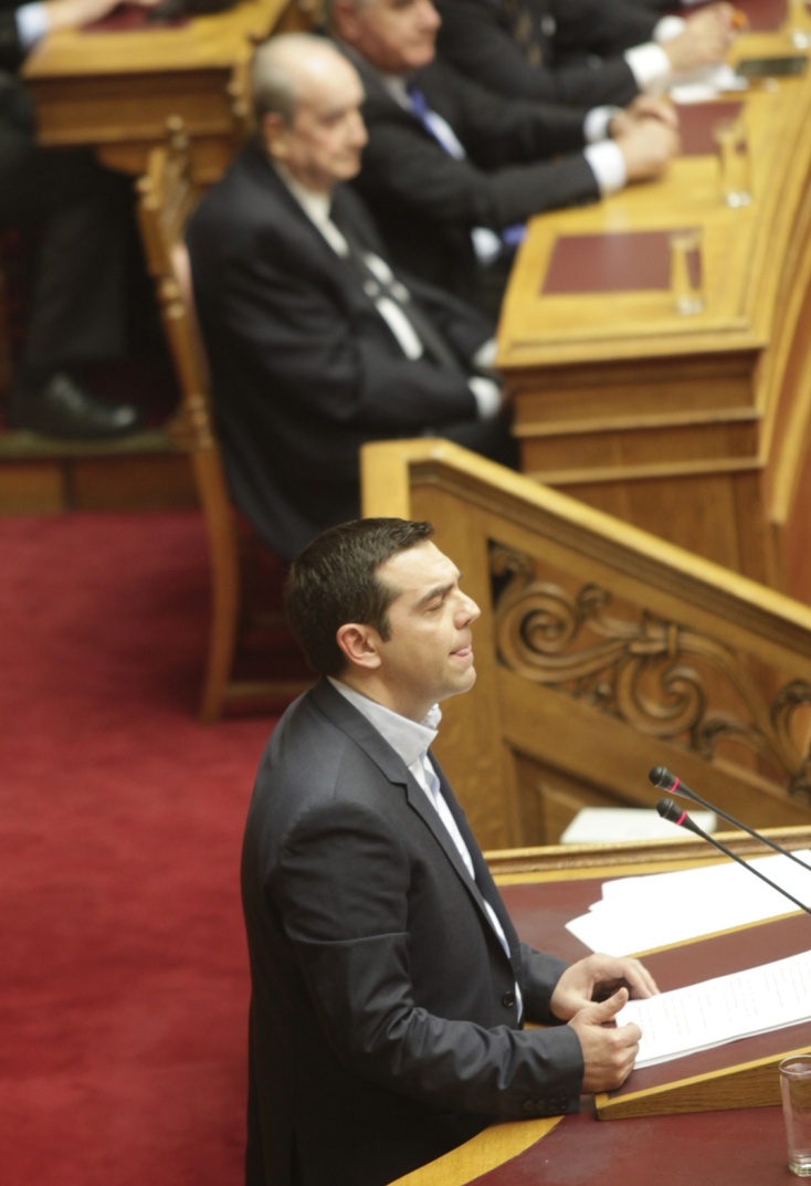 Αλέξης Τσίπρας και Κωνσταντίνος Μητσοτάκης στα έδρανα της Βουλής