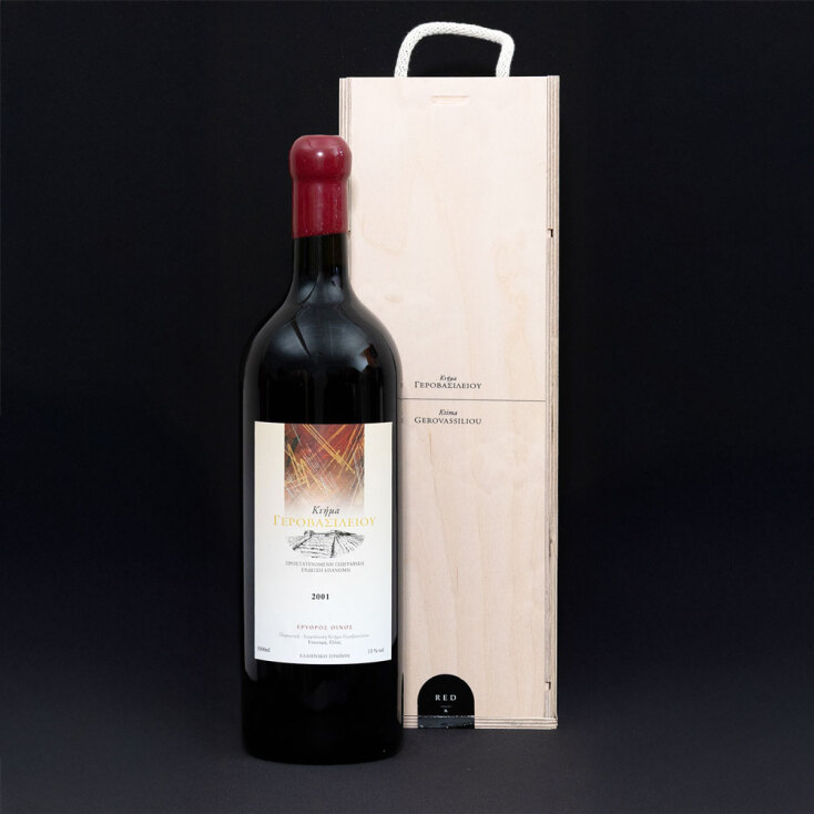 Lot80, Κτήμα Γεροβασιλείου Ερυθρό 2001, ΠΓΕ Επανομή | 1 φιάλη, 3L | Εκτίμηση €220-300