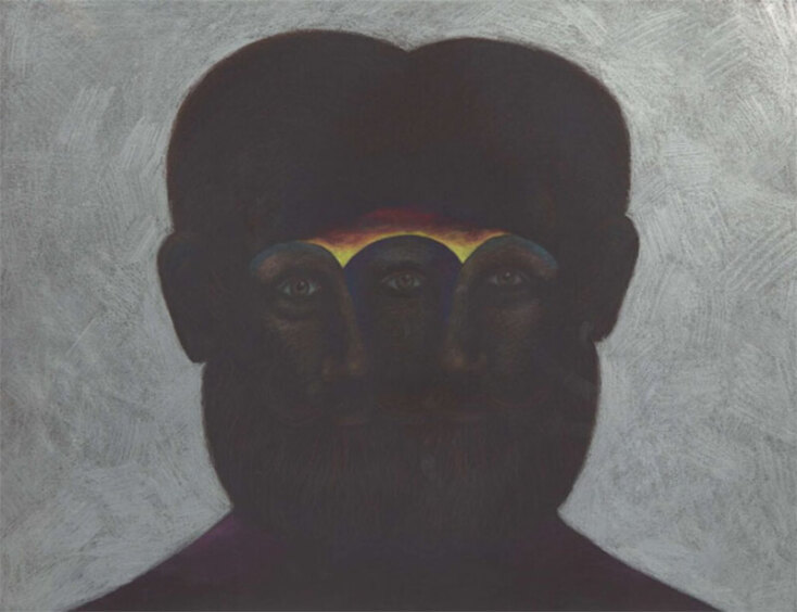 Lucas Samaras, Untitled #2, 1982, 44.5cm 58.4cm, έγχρωμο κραγιόν σε χαρτί. Συλλογή Hellenic Diaspora © hellenicdiaspora.org