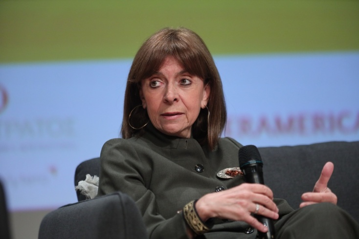 H τέως Πρόεδρος της Δημοκρατίας, Κατερίνα Σακελλαροπούλου