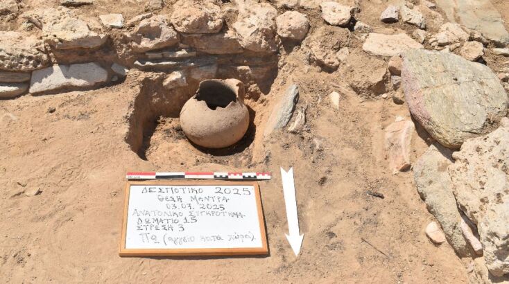 Δεσποτικό: Ερευνήθηκε σε βάθος το νοτιοδυτικότερο δωμάτιο του Ανατολικού Συγκροτήματος