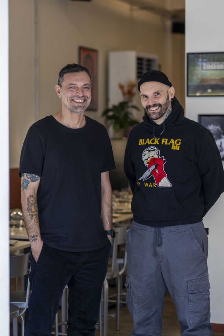 Δημήτρης Καραδέμητρος (αριστερά) και Χρήστος Τσακίρης (δεξιά)