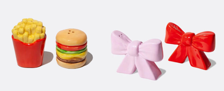 DOIY Αλατοπίπερο Fries & Burger | DOIY Αλατοπίπερο Φιογκάκι Κόκκινο Ροζ