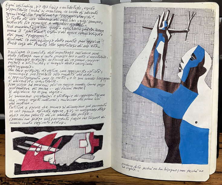 Fabrizio Loschi, Σκίτσο και σημειώσεις