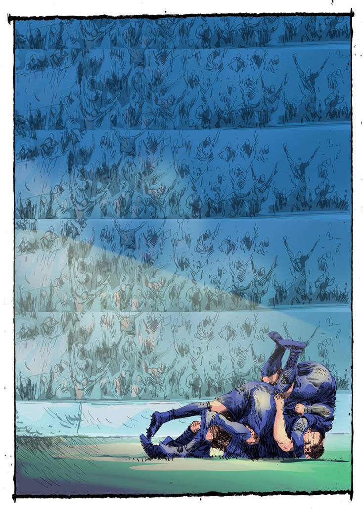 Σκίτσο του Βασίλη Γκογκτζιλά, εμπνευσμένο από την εκπομπή «Βίλατζ Λιμπερταδόρες»