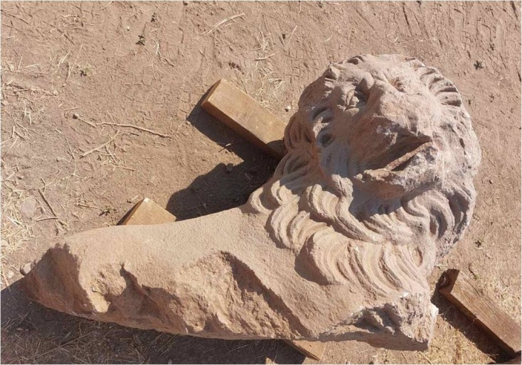 Ανασκαφή στους Φιλίππους: Βρέθηκε κεφαλή μαρμάρινου λέοντα 