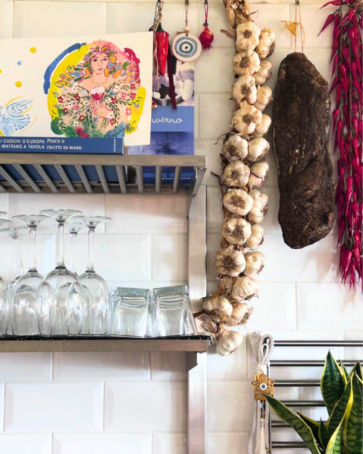 Λεπτομέρειες από το εσωτερικό του Via della Pasta