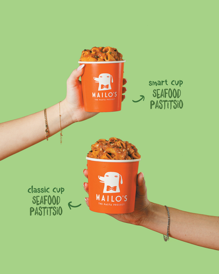 Mailo’s Veggie Pasta & Seafood Pastitsio