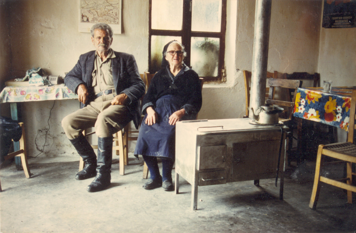 O Ανδρέας Αεράκης (Νιναντρέας) με τη σύζυγό του Ελένη Κουβίδη το 1989