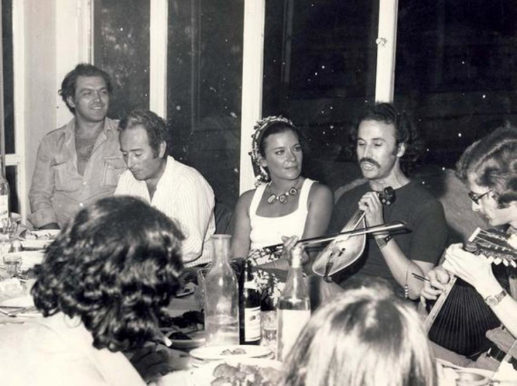 Κώστας Καζάκος και Τζένη Καρέζη με τον Νίκο Ξυλούρη