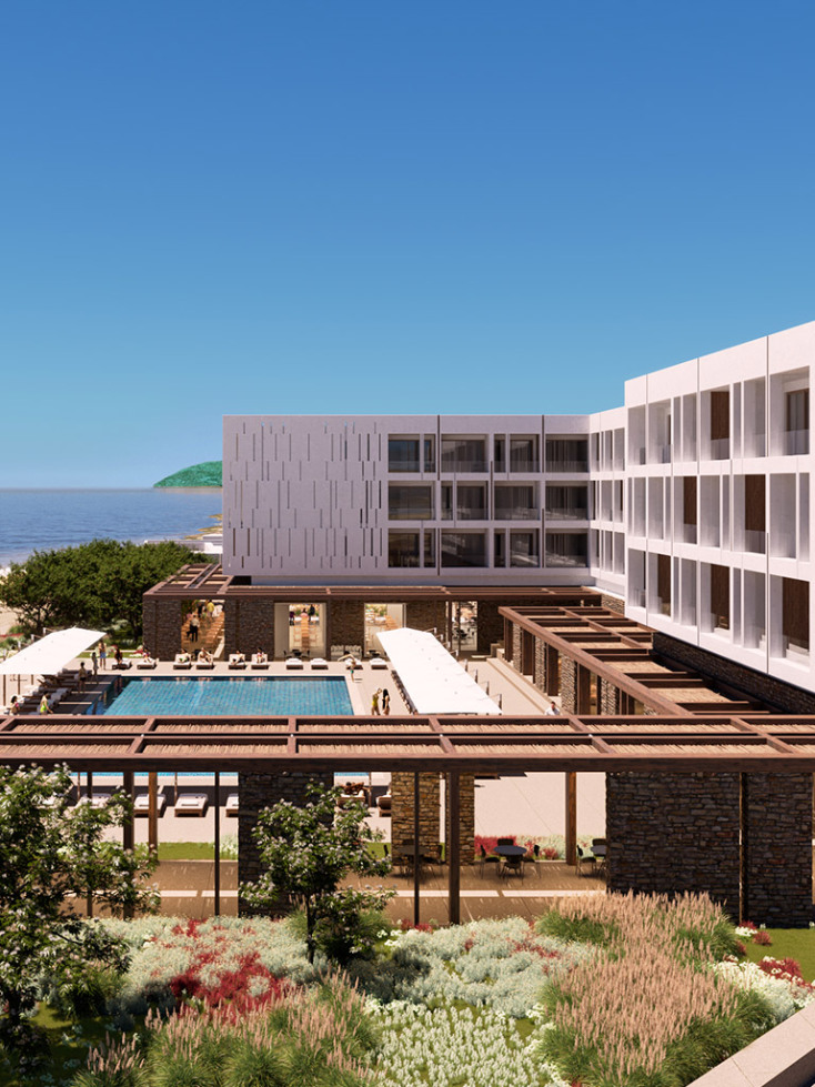 Το Tinos Beach αναγεννάται από την Attica Group και ανοίγει ξανά το 2026, ως σύγχρονο 5στερο ξενοδοχείο που τιμά την αρχιτεκτονική και την ταυτότητα της Τήνου