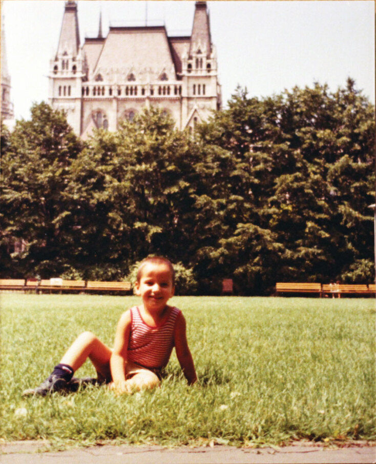 Ο Ρωμανός Γεροδήμος σε ηλικία πέντε χρονών