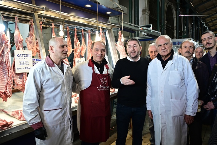 Ο Νίκος Ανδρουλάκης στη Βαρβάκειο