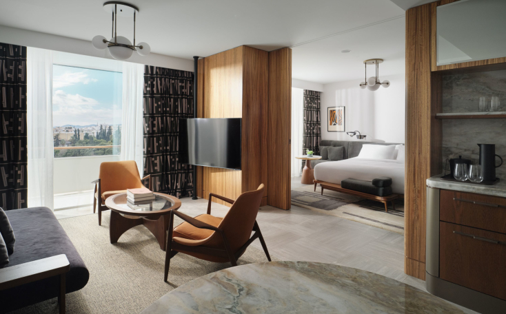 Premier One Bedroom Suite Acropolis View & Balcony