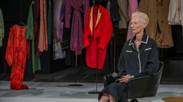 Tilda Swinton On Going Press Conference 