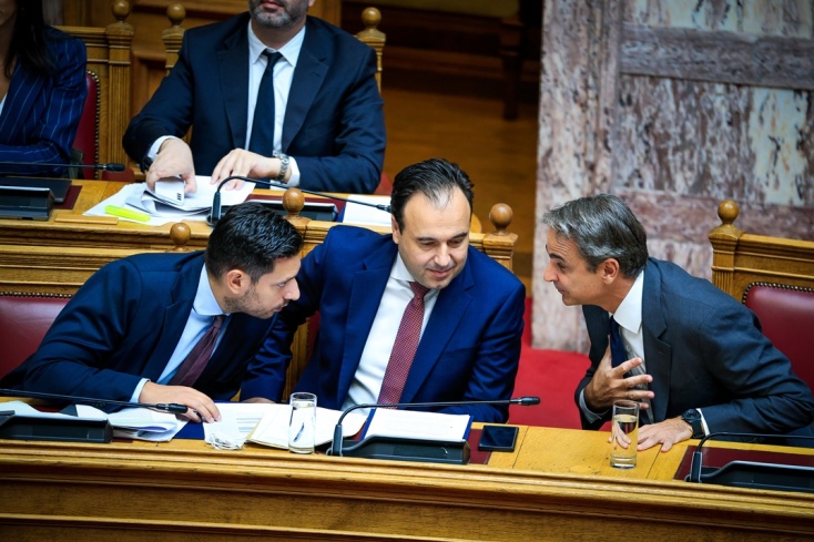 Κωνσταντίνος Κυρανάκης, Δημήτρης Παπαστεργίου και Κυριάκος Μητσοτάκης