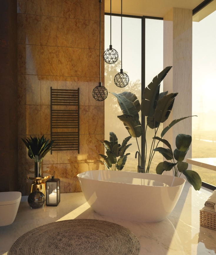 Tropical bathroom