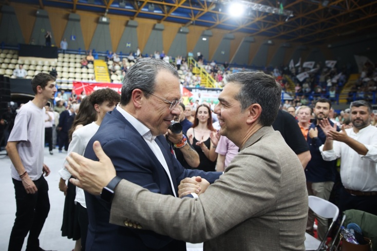 Σωκράτης Φάμελλος και Αλέξης Τσίπρας