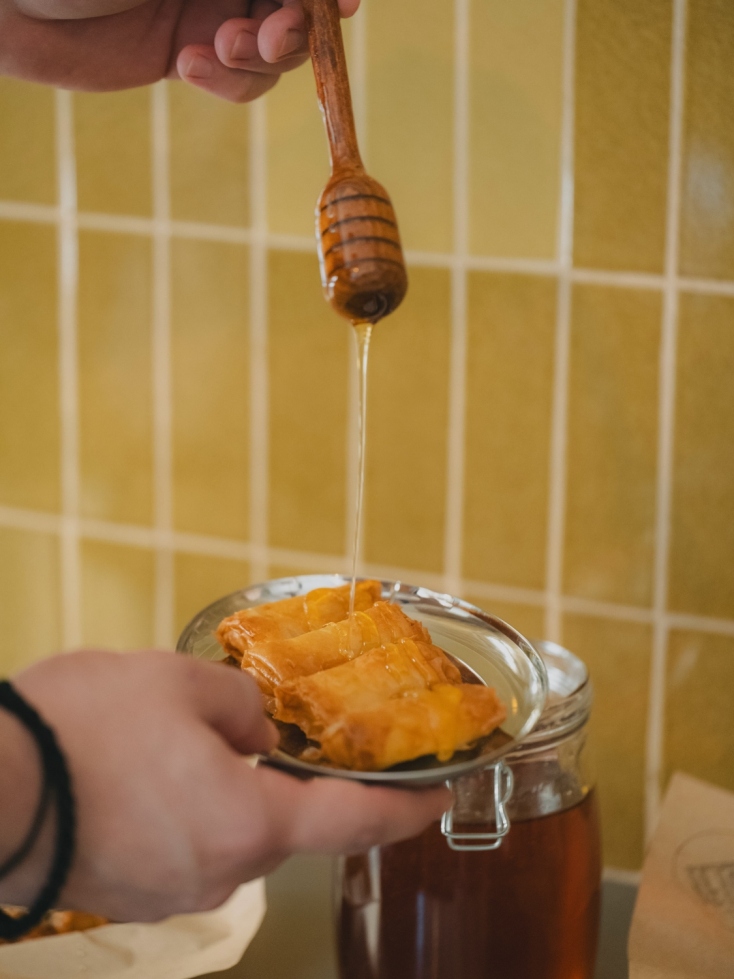Φέτα με μέλι