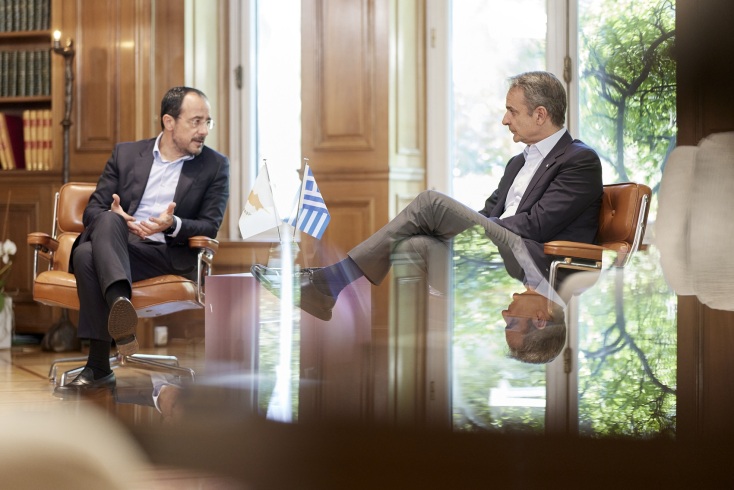 Πλήρη στήριξη στις πρωτοβουλίες Χριστοδουλίδη για το Κυπριακό εξέφρασε ο Κυριάκος Μητσοτάκης - Συντονισμός ενόψει της επίσκεψης του ΓΓ του ΟΗΕ