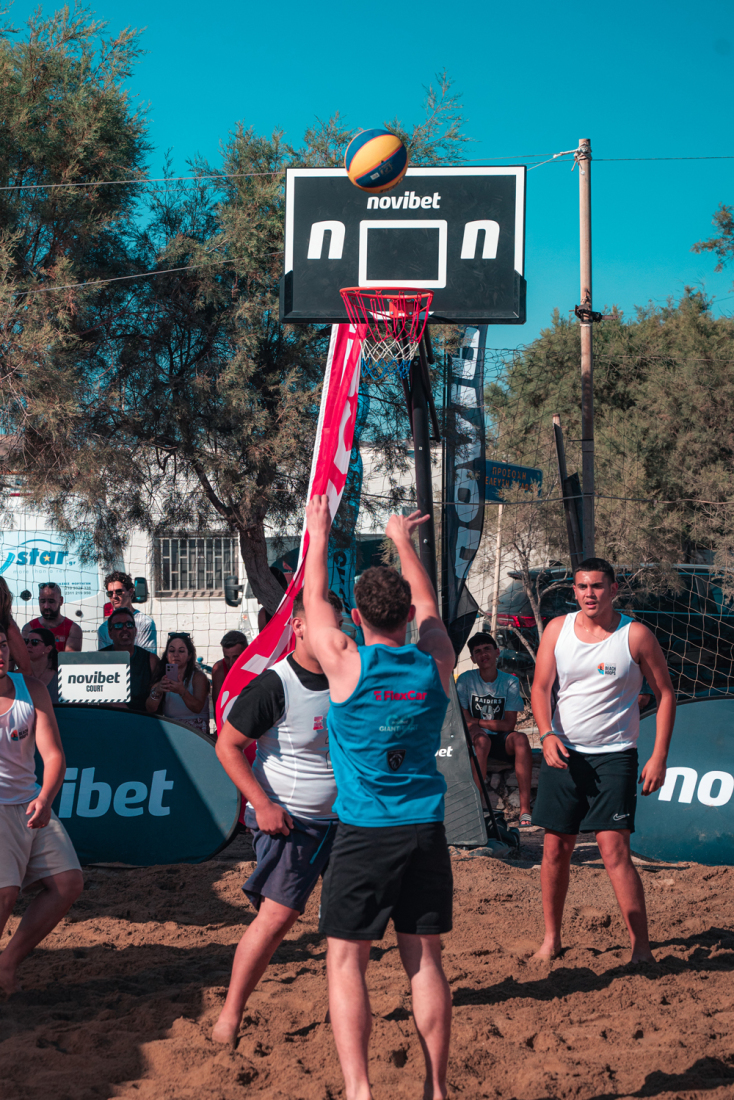 Novibet και Giant Heart στο Paros Beach Hoops