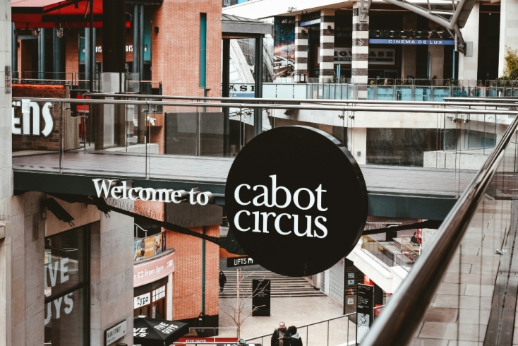 Μπρίστολ - εμπορικό κέντρο, στο Cabot Circus