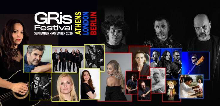 Το GRis Festival 2026 σε Αθήνα, Λονδίνο και Βερολίνο: θέατρο, μουσική, ποίηση και εικαστικά σε ένα πρόγραμμα σύγχρονου ελληνικού πολιτισμού.