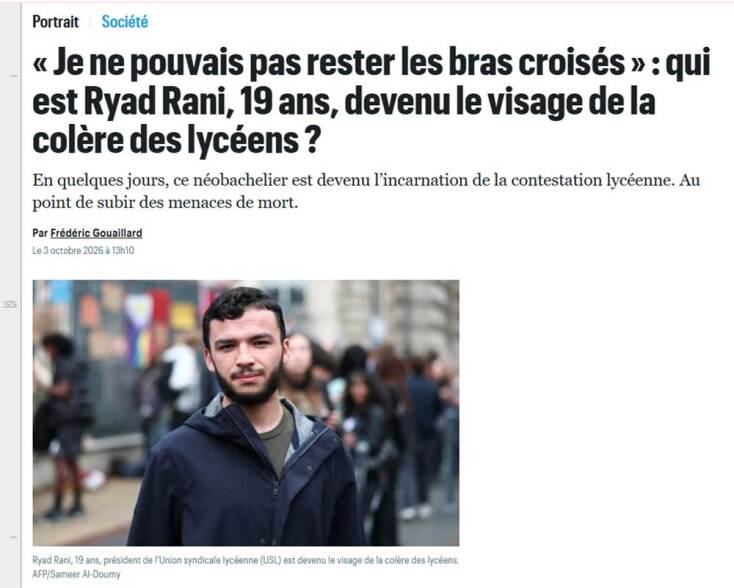 Το δημοσίευμα της γαλλικής εφημερίδας «Le Parisien» για τον Ryad Rani