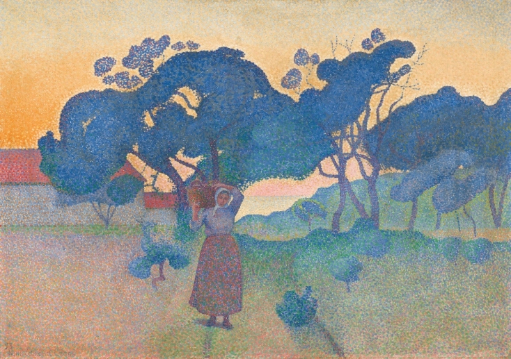 Henri-Edmond Cross (1856-1910), Το αγρόκτημα (βράδυ), Μάιος 1892-Μάρτιος 1893